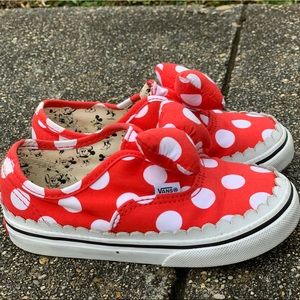 VANS X Disney Authentic Gore Minnies Bow Red White